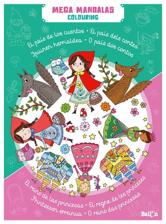 Mega mandalas. El reino de las princesas | Varios autores