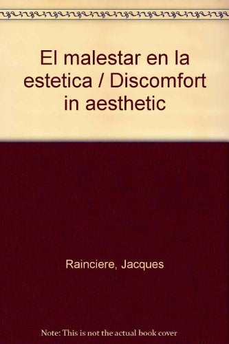 EL MALESTAR EN LA ESTETICA | RANCIERE