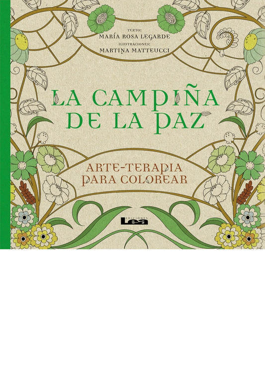 La campiña de la paz: arteterapia para colorear | ROSA LEGARDE