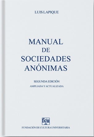 Manual de sociedades anónimas | LUIS LAPIQUE