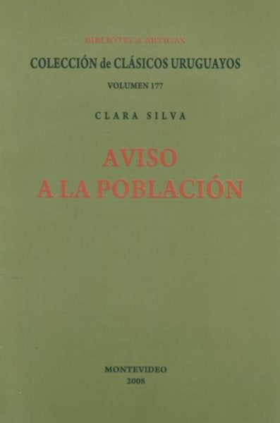 AVISO A LA POBLACION | CLARA SILVA