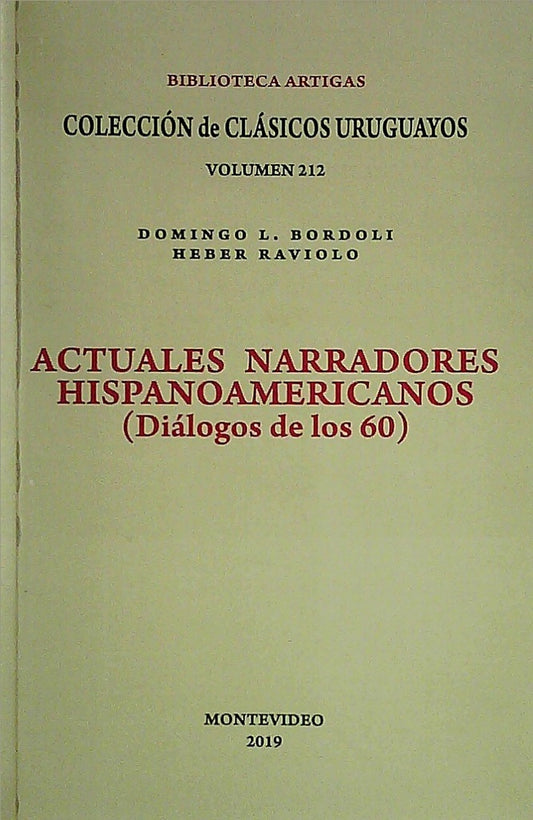 Actuales narradores hispanoamericanos | RAVIOLO, Bordoli