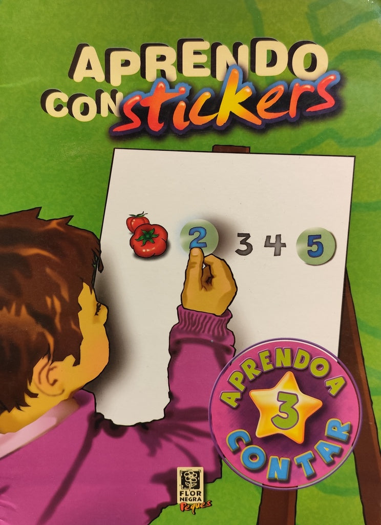 Aprendo con stickers 3 | Flor Negra Peques