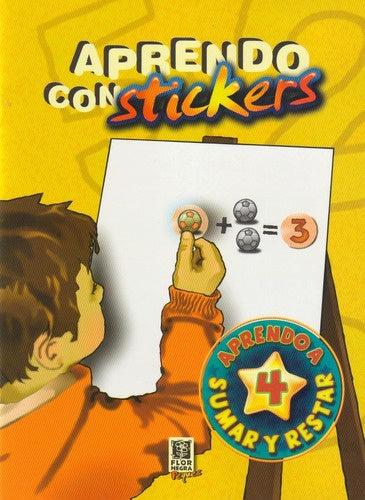 Aprendo con stickers 4. Aprendo a sumar y restar | FLOR NEGRA PEQUES