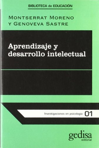 Aprendizaje y desarrollo intelectual | MONTSERRAT/GENOVEVA SASTRE MORENO