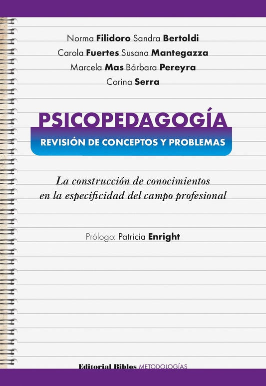 Psicopedagogía: revisión de conceptos y problemas.  | Norma;Bertoldi Sandra; Fuertes  Carola; Mantegazza