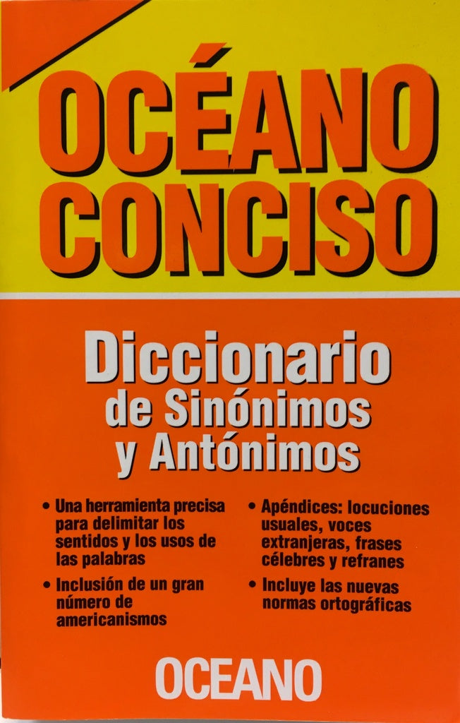 Océano conciso. Diccionario de sinónimos y antónimos | OCEANO