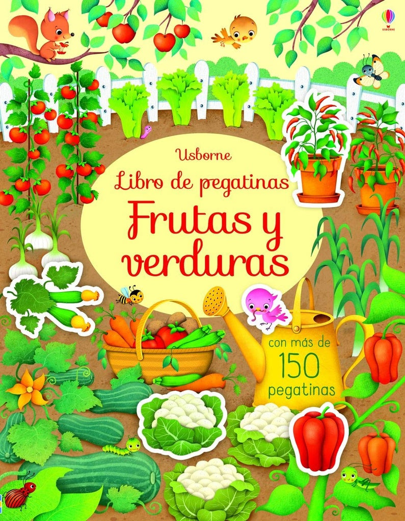 Frutas y verduras. Libro de pegatinas | USBORNE