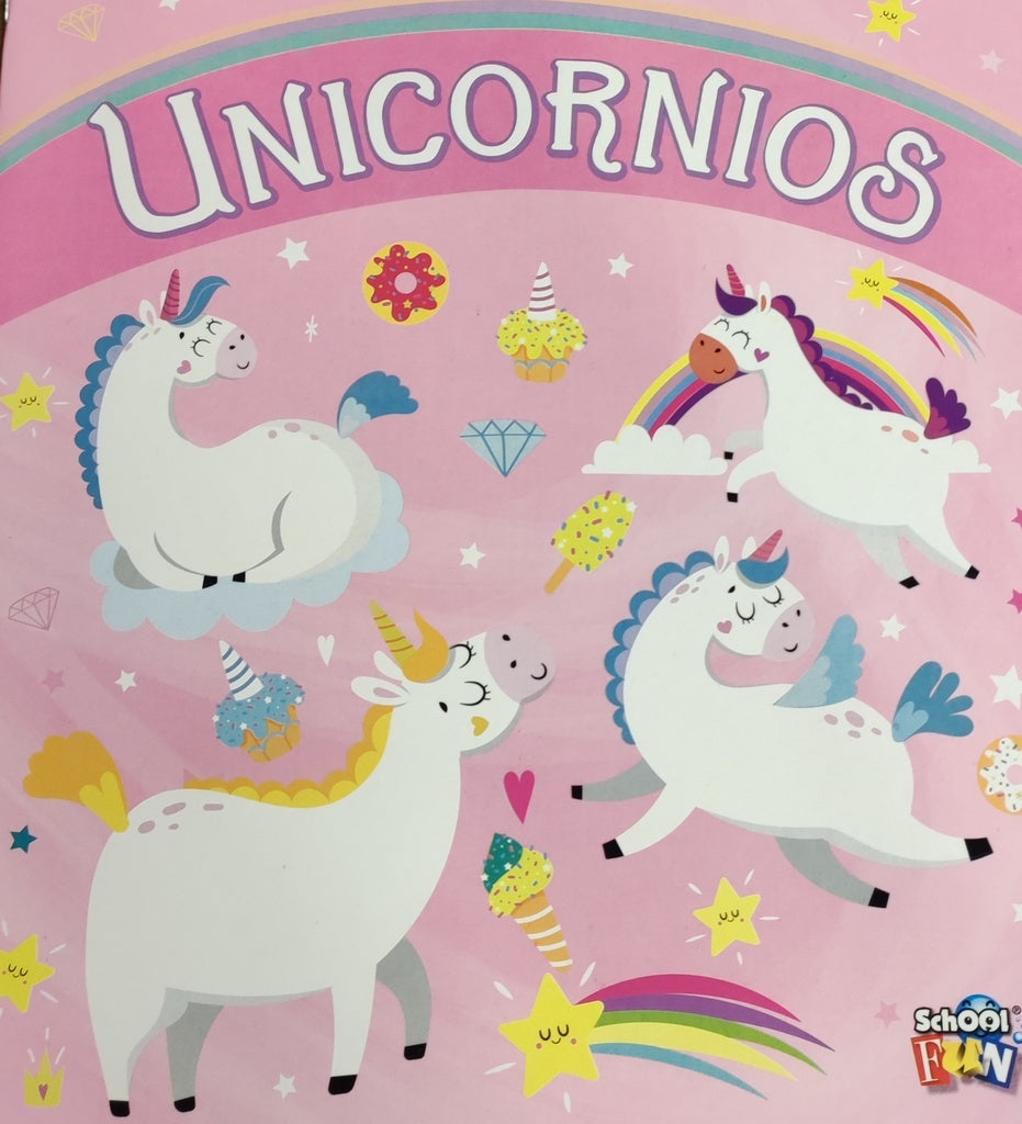 Unicornios. Valijita busco y pinto | School Fun