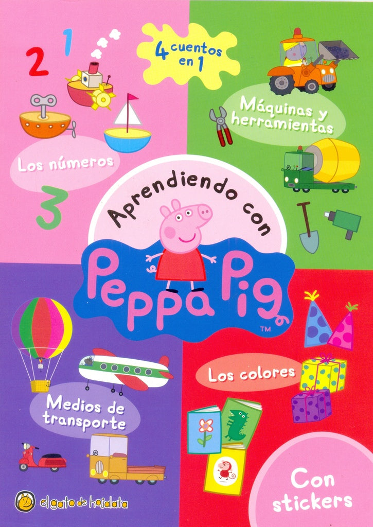 Aprendiendo con Peppa: Números, Medios de transporte, Colores y Herramientas | EL GATO DE HOJALATA