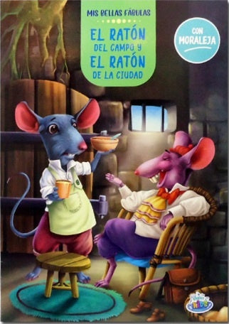El ratón del campo y el ratón de la ciudad. Mis bellas fábulas | Brainy Kids